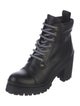Miu Miu Leather Combat Boots