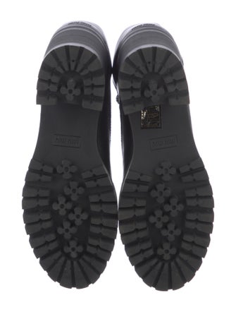 Miu Miu Leather Combat Boots