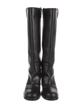 Miu Miu Leather Riding Boots
