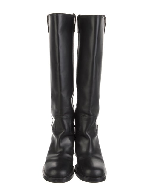 Miu Miu Leather Riding Boots