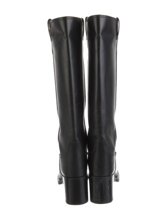 Miu Miu Leather Riding Boots