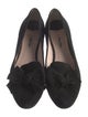 Miu Miu Suede Bow Accents Loafers