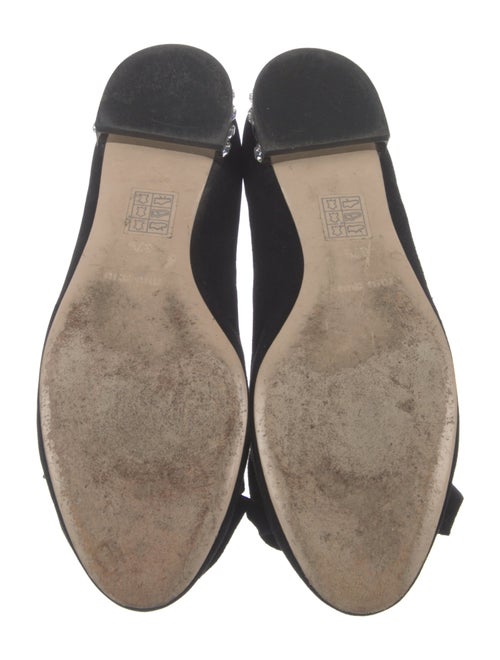 Miu Miu Suede Bow Accents Loafers