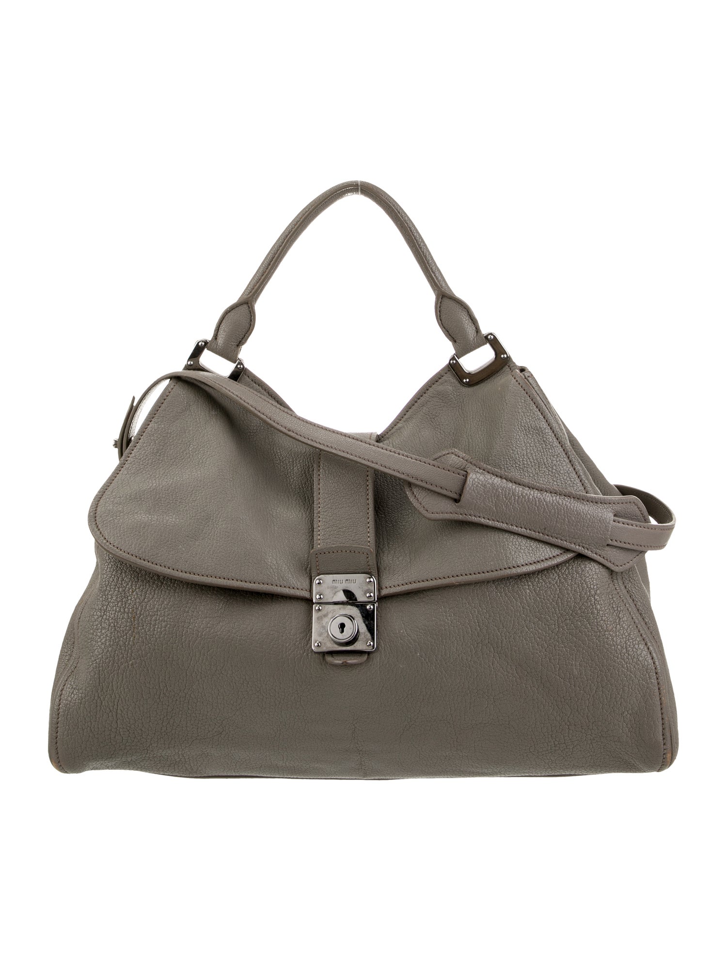 Miu Miu Goat Leather Top Handle Bag