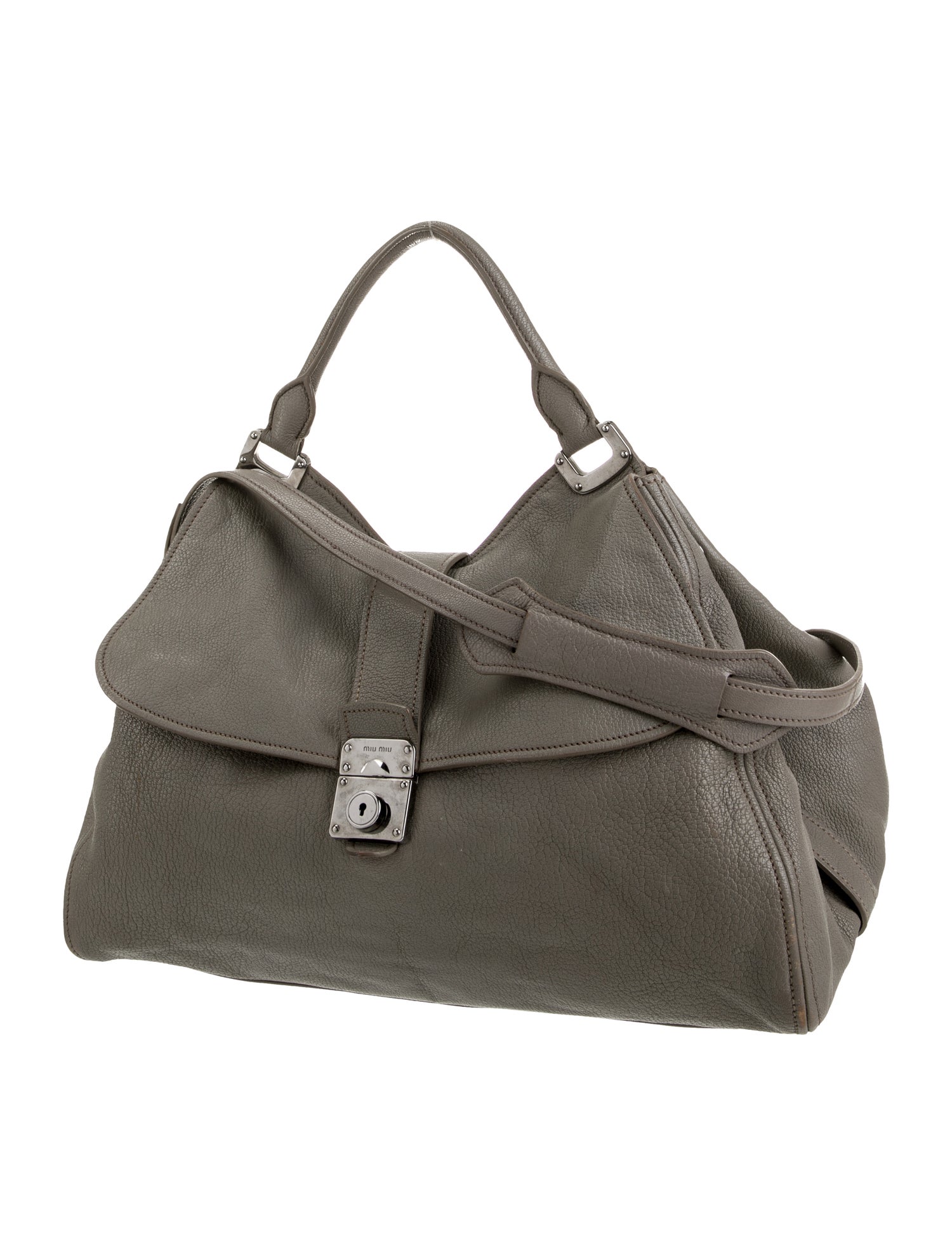 Miu Miu Goat Leather Top Handle Bag