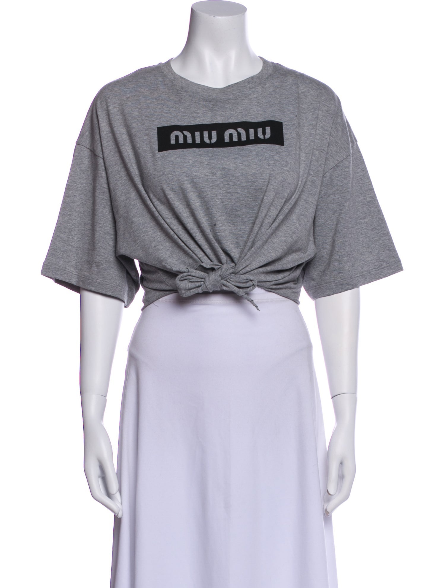 Miu Miu 2023 Graphic Print Crop Top