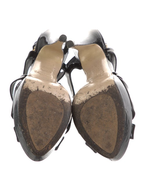 Miu Miu Patent Leather Slingback Sandals