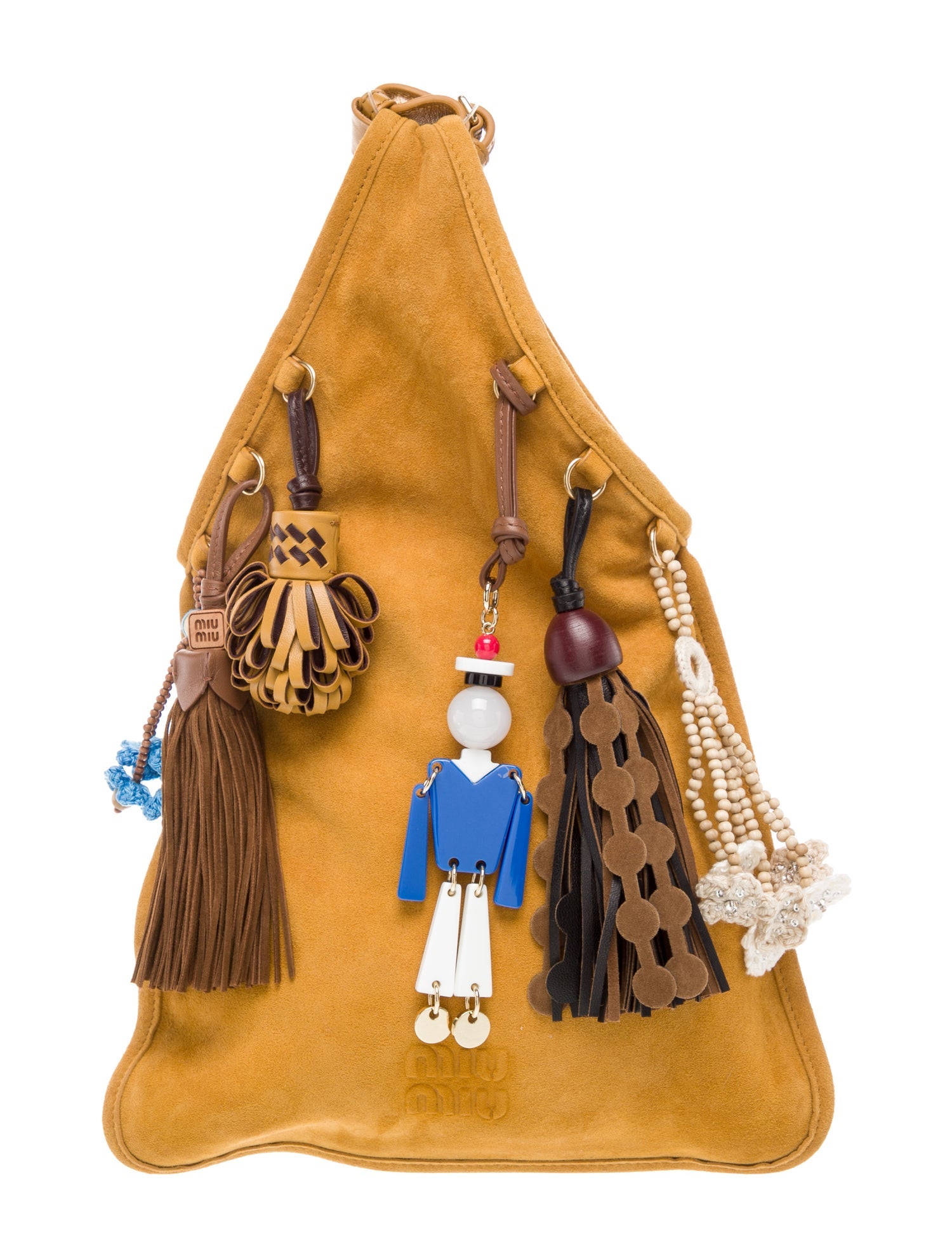 Miu Miu Suede Top Handle Bag