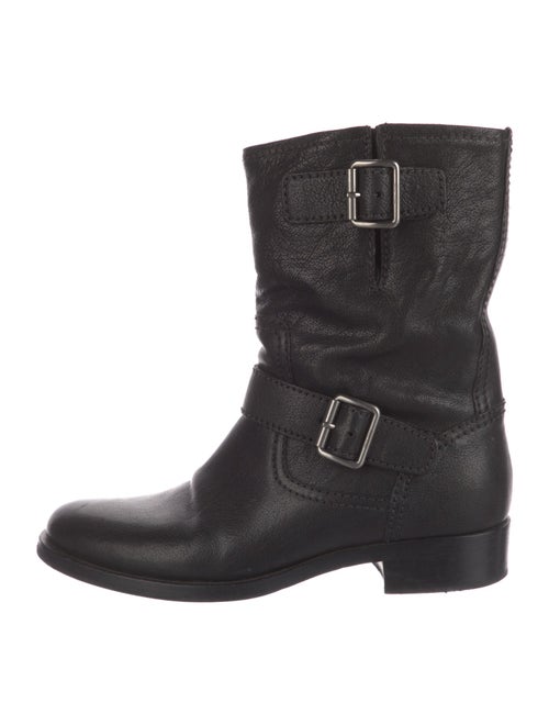 Miu Miu Leather Moto Boots