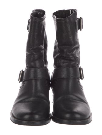Miu Miu Leather Moto Boots