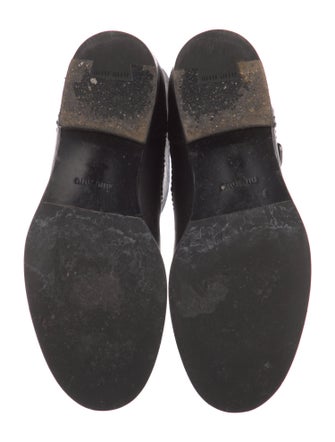 Miu Miu Leather Moto Boots