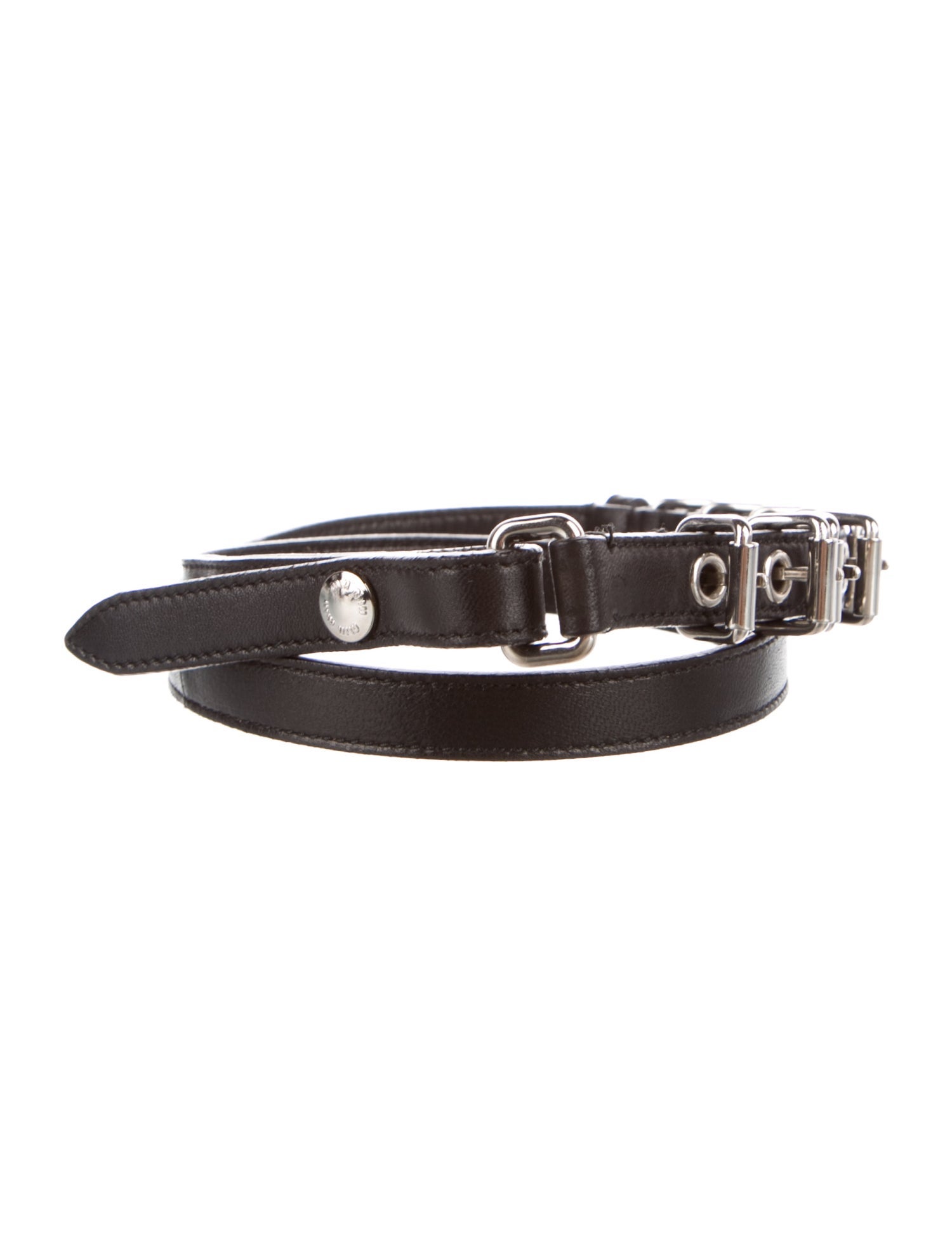 Miu Miu Skinny Leather Belt