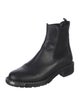 Miu Miu Leather Studded Accents Chelsea Boots
