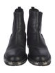 Miu Miu Leather Studded Accents Chelsea Boots