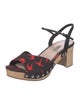 Miu Miu Printed Slingback Sandals