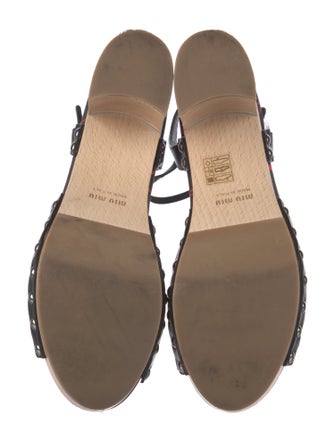Miu Miu Printed Slingback Sandals