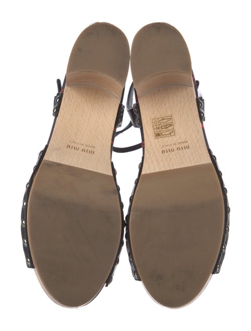 Miu Miu Printed Slingback Sandals