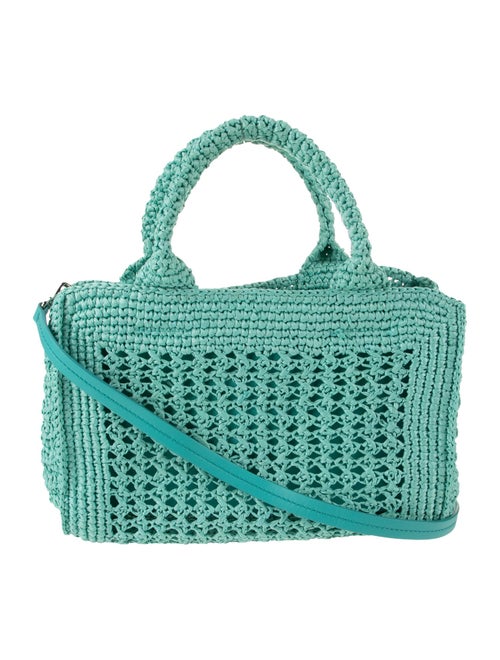 Miu Miu Raffia Top Handle Bag