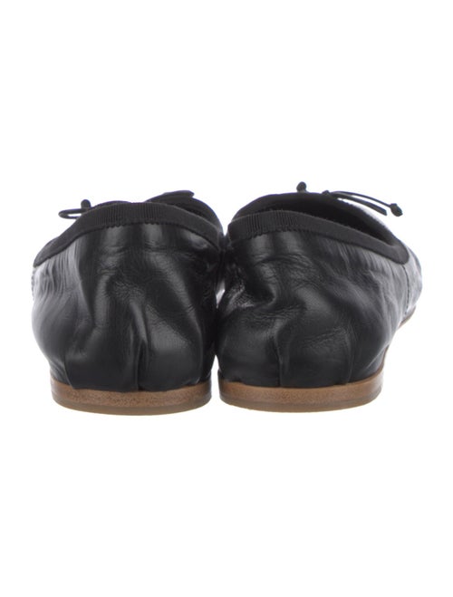 Miu Miu Leather Bow Accents Mary Jane Flats