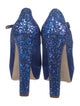 Miu Miu Suede Glitter Accents Pumps