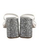 Miu Miu Satin Glitter Accents Slides