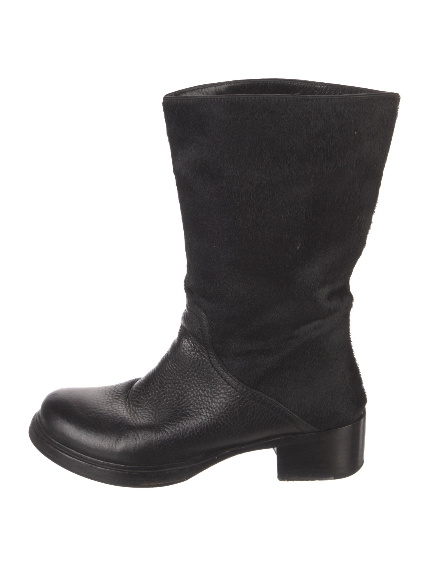 Miu Miu Ponyhair Moto Boots