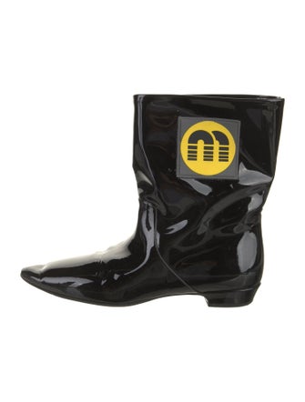 Miu Miu Patent Leather Rain Boots