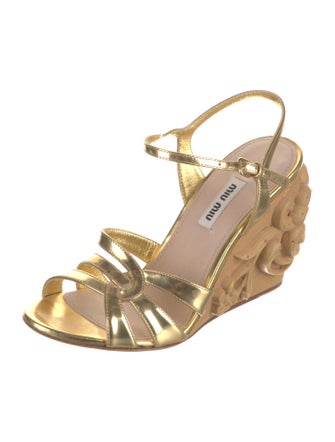 Miu Miu Leather Sandals