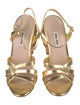 Miu Miu Leather Sandals
