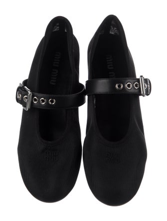 Miu Miu Mesh Mary Jane Flats