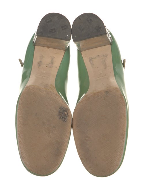 Miu Miu Patent Leather Crystal Embellishments Pumps