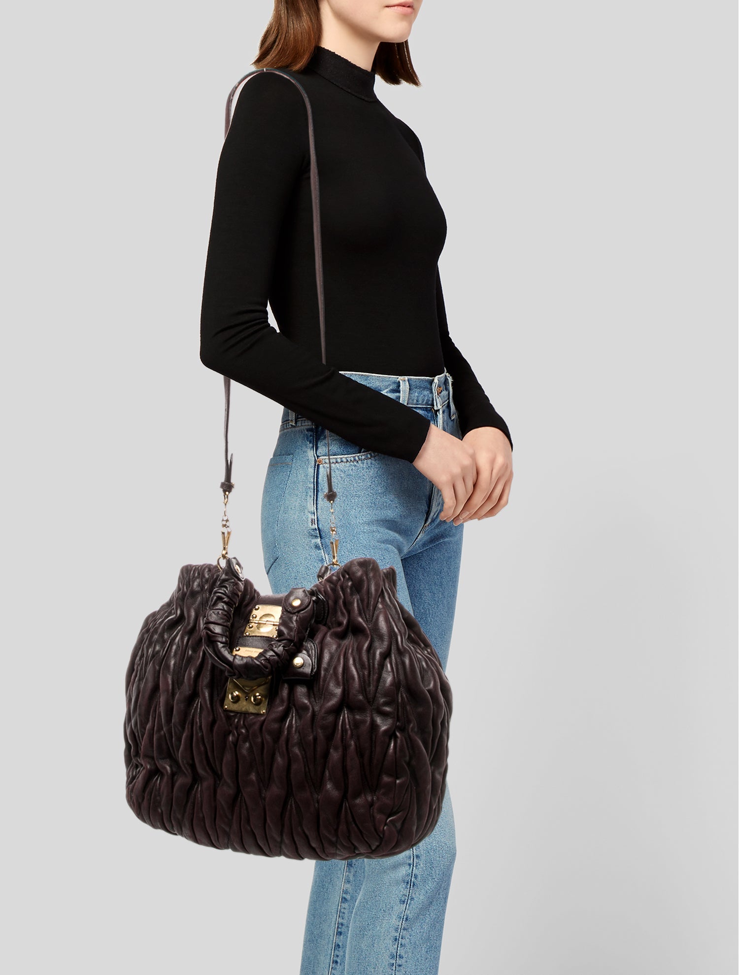 Miu Miu Leather Hobo