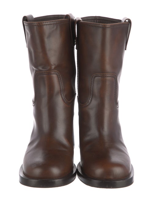 Miu Miu Leather Moto Boots