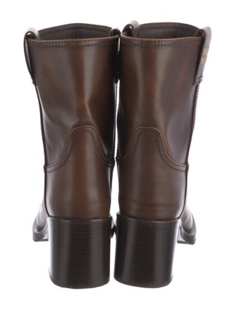 Miu Miu Leather Moto Boots