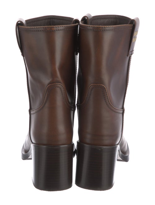 Miu Miu Leather Moto Boots
