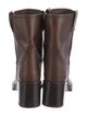 Miu Miu Leather Moto Boots