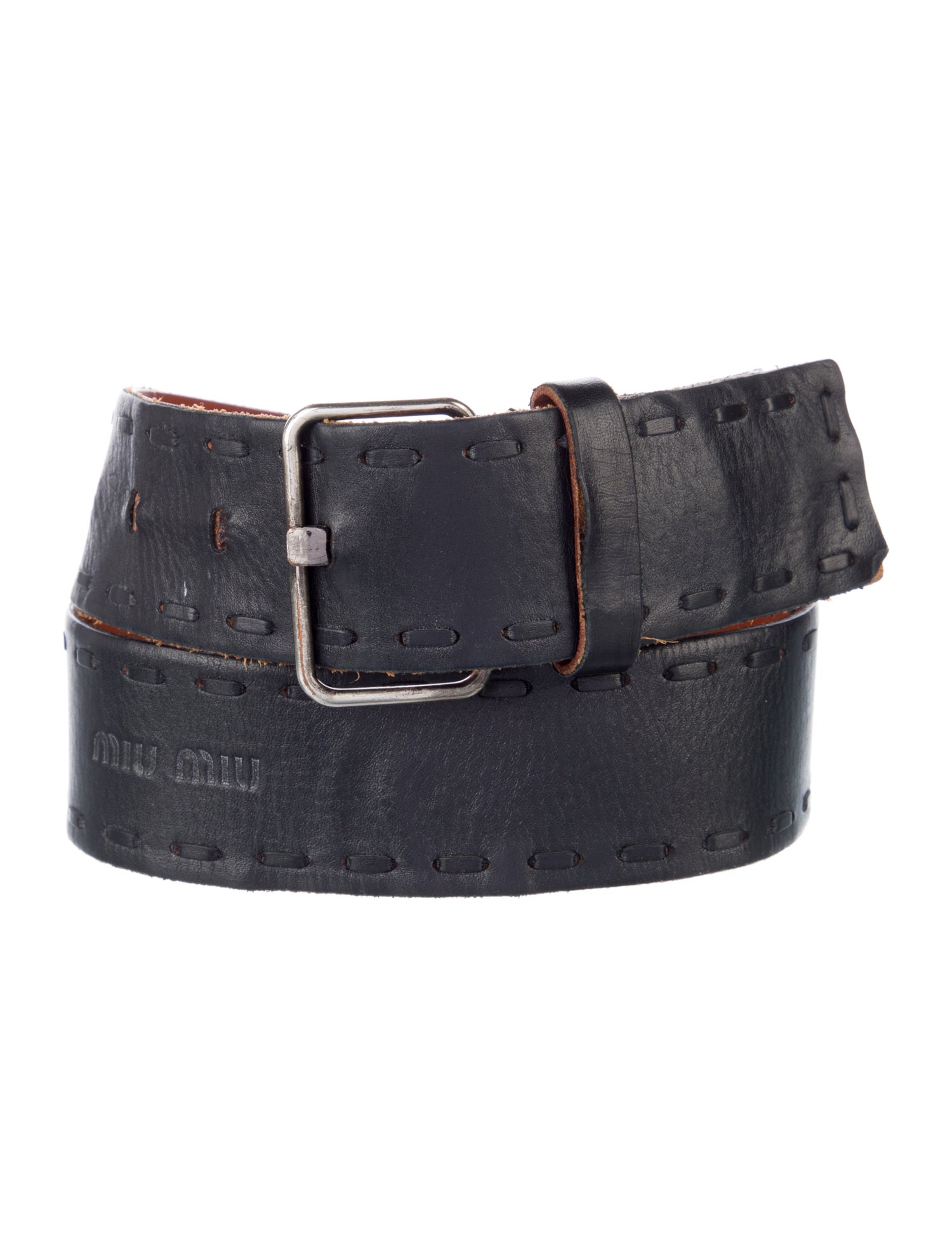 Miu Miu Skinny Leather Belt
