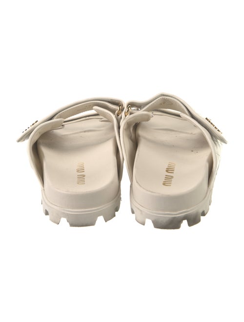 Miu Miu Leather Slides