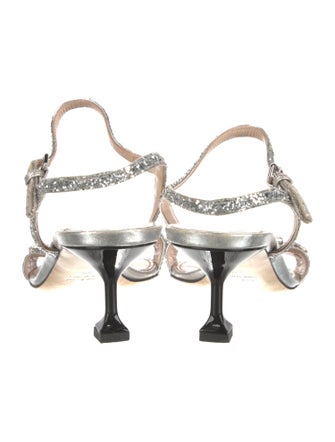 Miu Miu Glitter Sandals