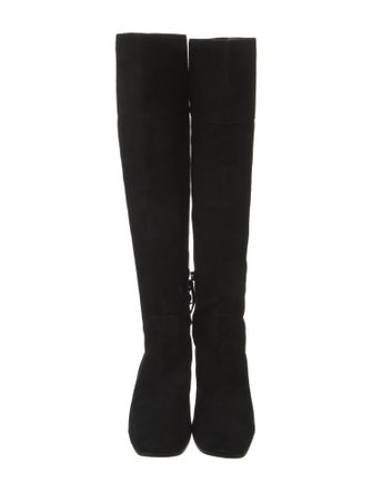 Miu Miu Suede Crystal Embellishments Boots