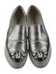 Miu Miu Leather Crystal Embellishments Sneakers