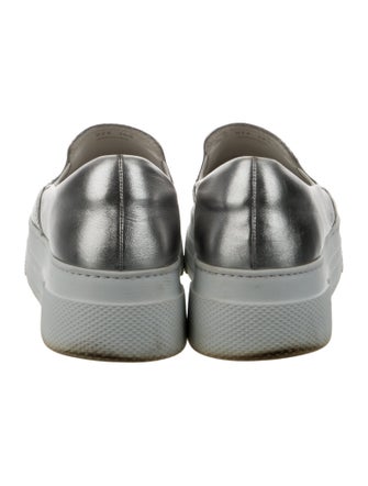 Miu Miu Leather Crystal Embellishments Sneakers