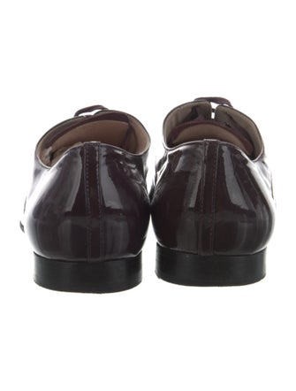 Miu Miu Patent Leather Crystal Embellishments Oxfords