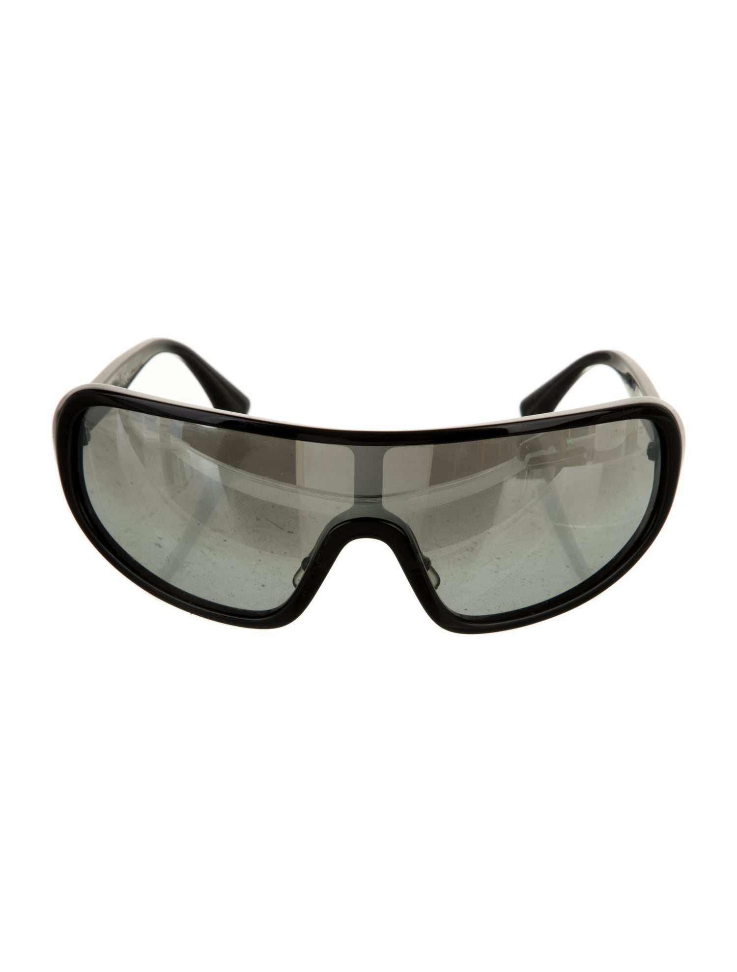 Miu Miu Shield Mirrored Sunglasses