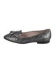 Miu Miu Glitter Tassel Accents Ballet Flats