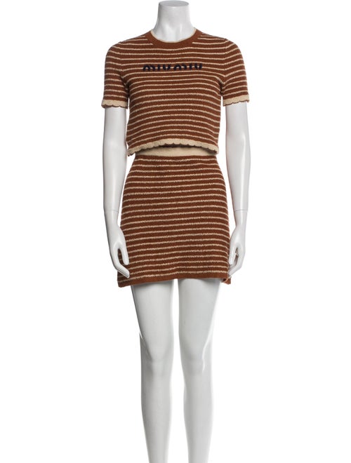 Miu Miu 2024 Striped Skirt Suit