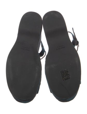 Miu Miu Floral Print Sandals