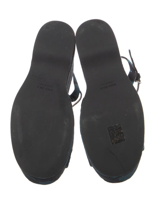 Miu Miu Floral Print Sandals