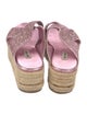Miu Miu Leather Glitter Accents Espadrilles