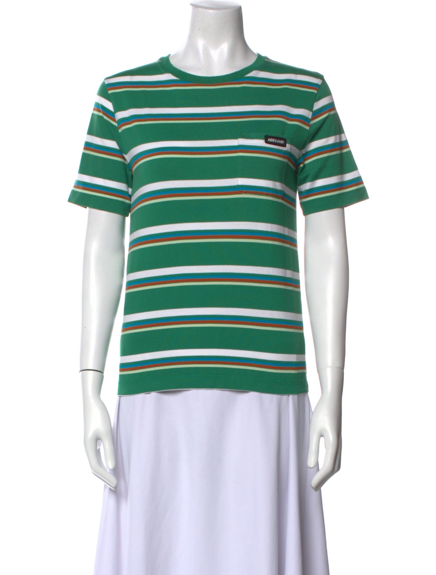 Miu Miu 2024 Striped T-Shirt